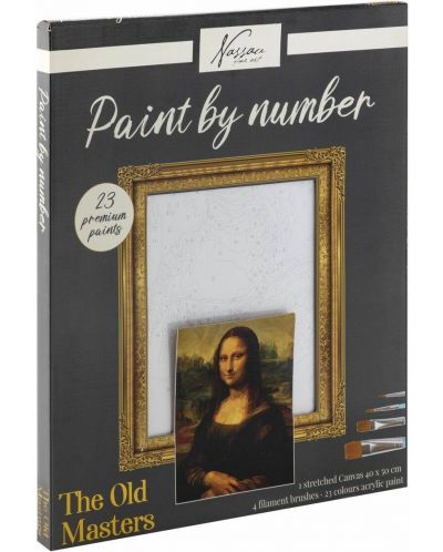 Komplet za slikanje po brojevima Grafix - Mona Lisa - 2